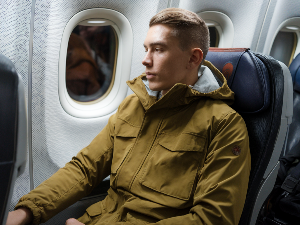 Which lightweight travel jacket keeps you warm, crease-free and camera-ready for long-haul flights