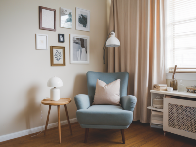 How to turn a tiny living room into a calm reading nook on a budget: furniture, lighting and one storage trick