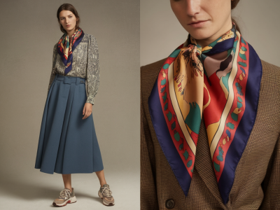 how to style vintage scarves three different ways with modern outfits