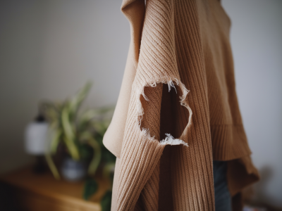 How to repair a snagged jumper so it looks like new without a sewing kit
