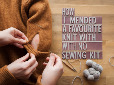 How i mended a favourite knit with no sewing kit: three invisible runner techniques to save a beloved jumper